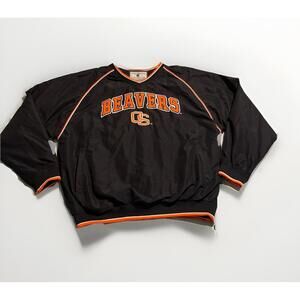 Oregon State Beavers Men's Colosseum Athletics Pullover Jacket Sz Large (A9)